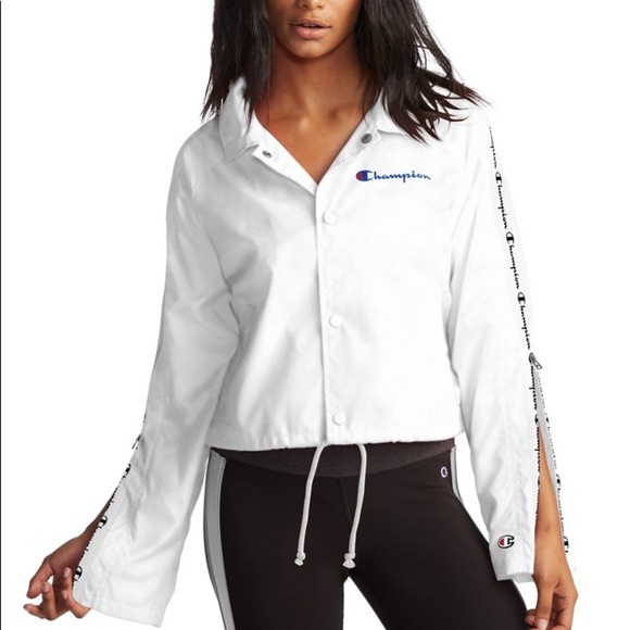 Champion Life Zipper Tape Cropped Jacket, Size 2X - Picture 4 of 10